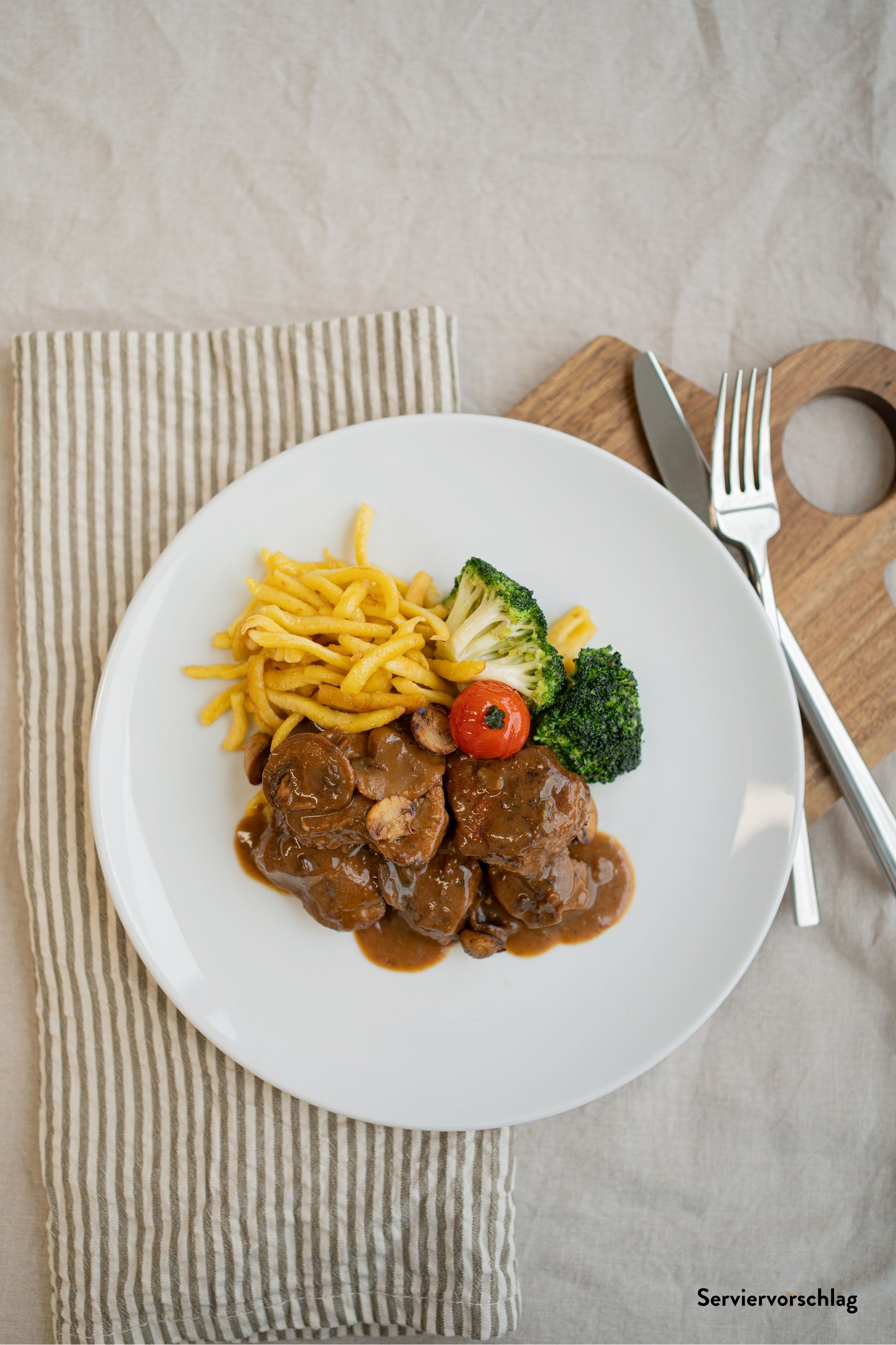 Schweine Medaillons in Champignonrahmsoße