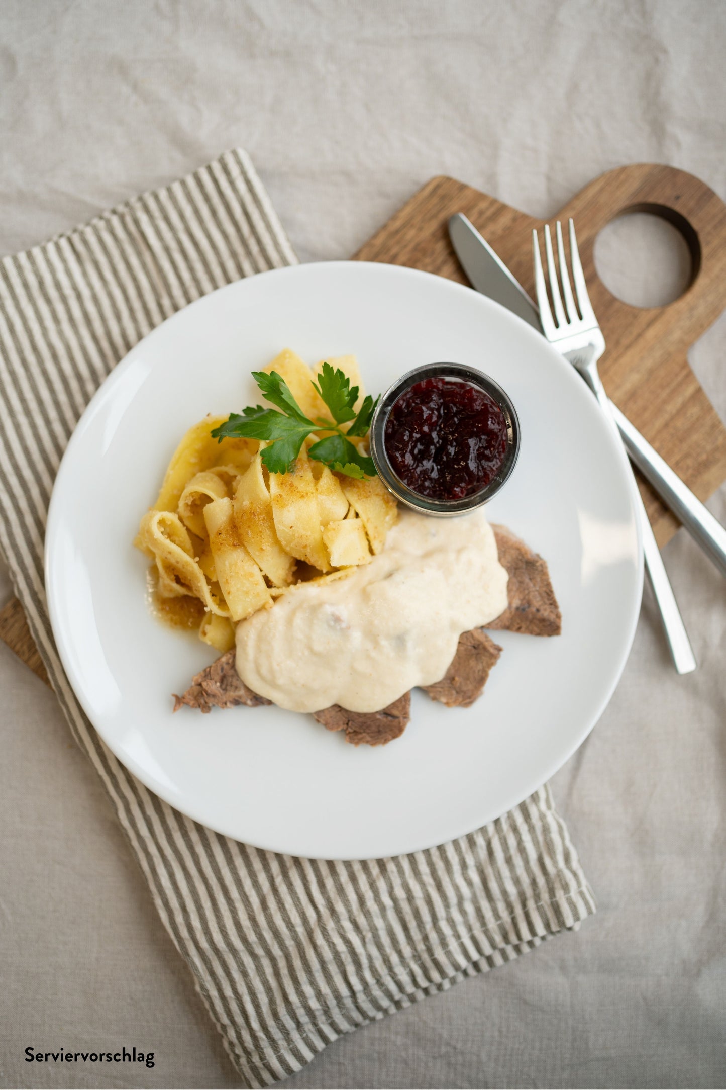 Rindfleisch in Meerrettichsoße