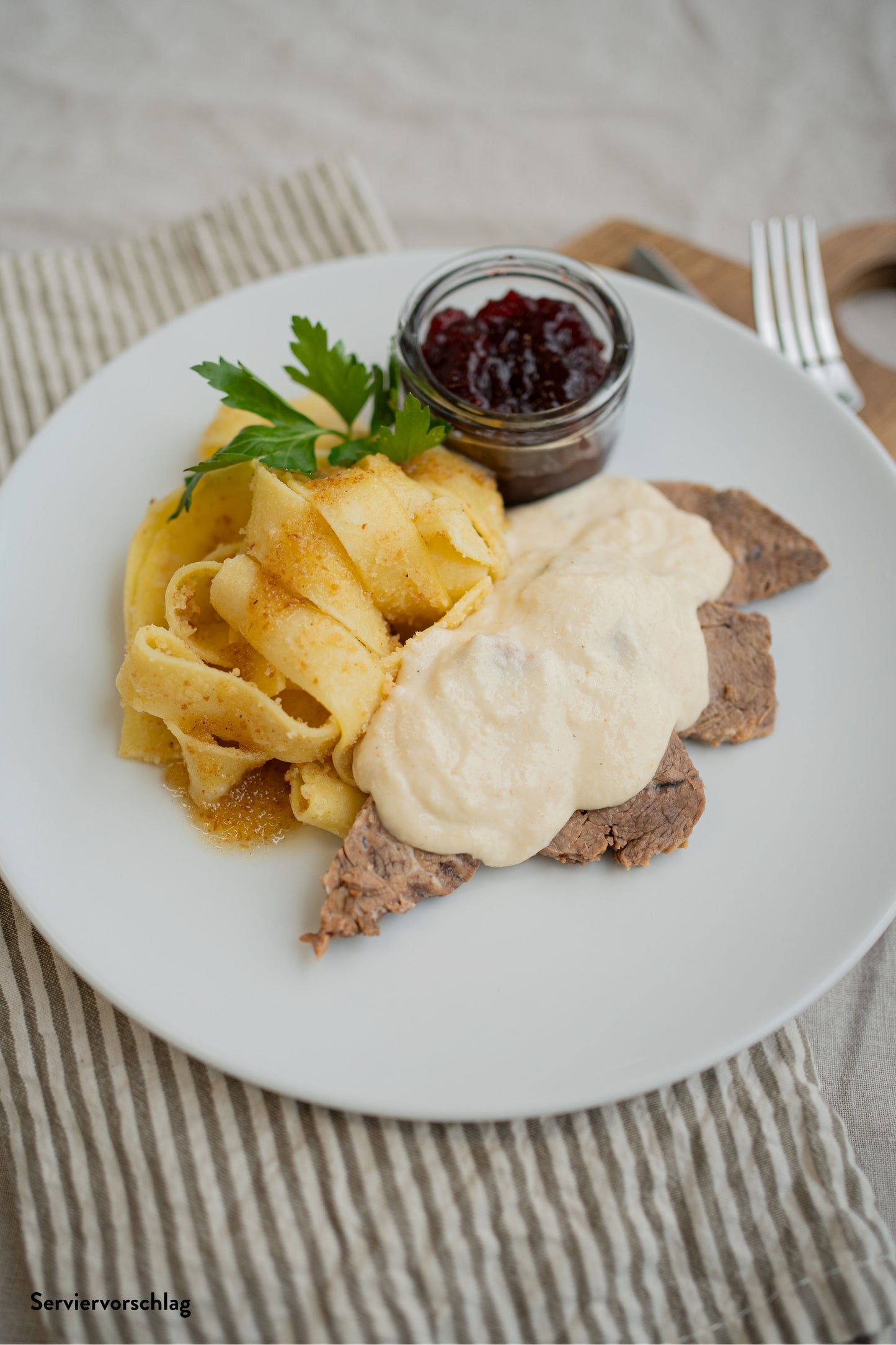 Rindfleisch in Meerrettichsoße