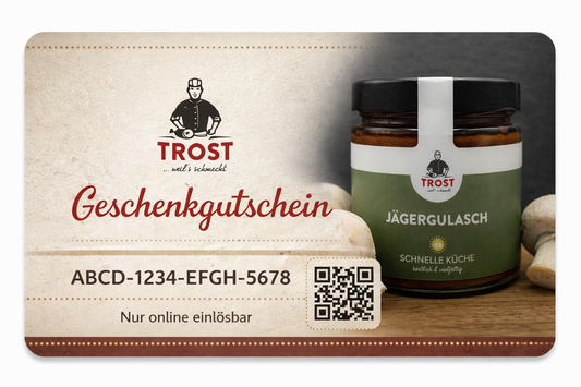 Gutschein für den Online-Shop