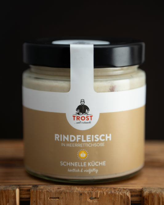 Rindfleisch in Meerrettichsoße
